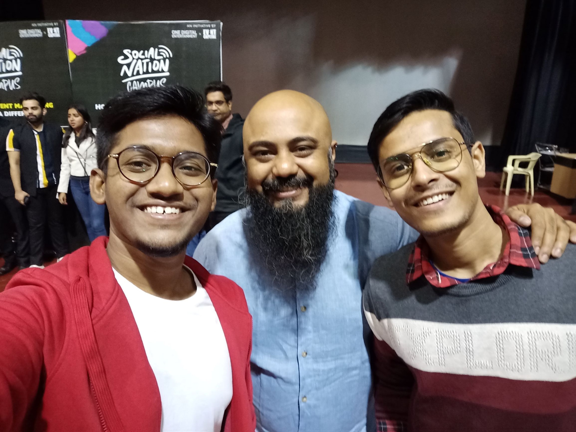 Me & Kiran with Sudeep Lahiri